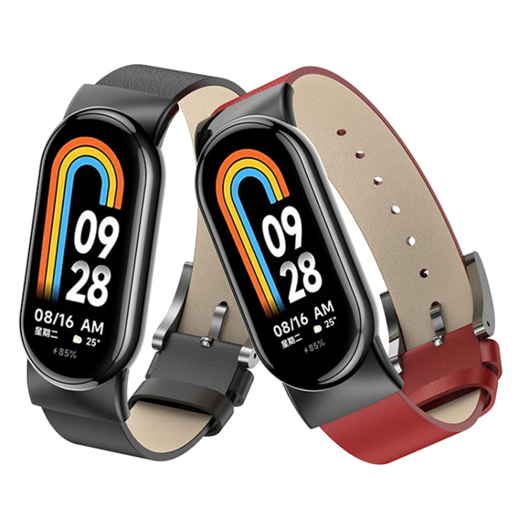 Bracelet de montre de remplacement en cuir, For Xiaomi Mi Band 8
