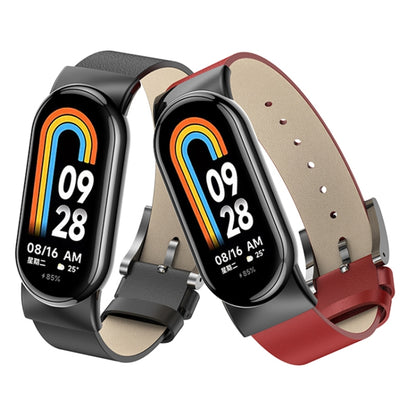 Bracelet de montre de remplacement en cuir, For Xiaomi Mi Band 8