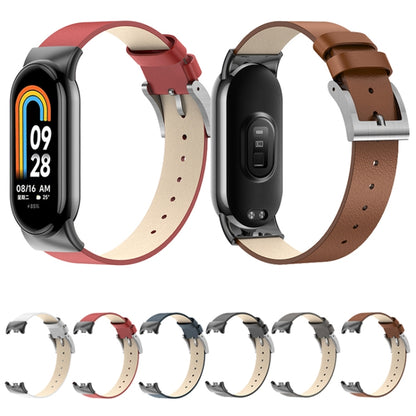 Bracelet de montre de remplacement en cuir, For Xiaomi Mi Band 8