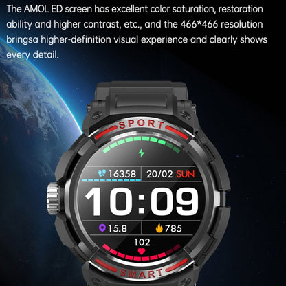 OVISEN GT100 1.39 pouces écran TFT 2 en 1 casque Bluetooth montre intelligente, prise en charge de la surveillance de l'oxygène sanguin/musique Bluetooth