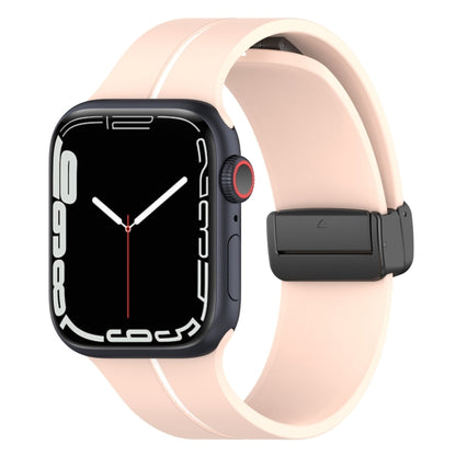 Bracelet de montre en silicone à boucle déployante bicolore, For Apple Watch 9 41mm