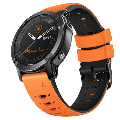 Bracelet de montre en silicone à dégagement rapide trapézoïdal de 22 mm, For Garmin Fenix 7