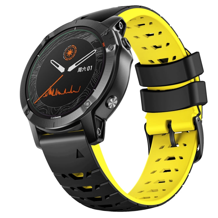 Bracelet de montre en silicone à dégagement rapide trapézoïdal de 22 mm, For Garmin Fenix 7