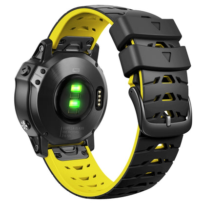 Bracelet de montre en silicone à dégagement rapide trapézoïdal de 22 mm, For Garmin Fenix 7