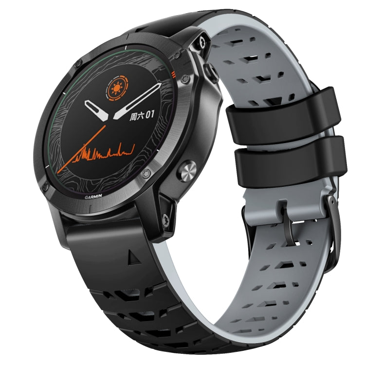 Bracelet de montre en silicone à dégagement rapide trapézoïdal de 22 mm, For Garmin Fenix 7