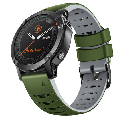 Bracelet de montre en silicone à dégagement rapide trapézoïdal de 22 mm, For Garmin Fenix 7