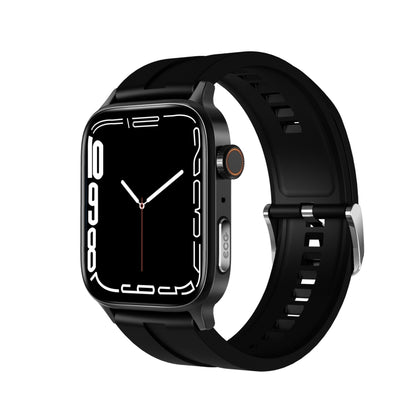 GT22 1,85 pouces écran TFT bande de silicone montre intelligente de santé, prise en charge des appels Bluetooth / plateau oxygène sanguin / température corporelle / arythmie / TI surveillance de la fréquence cardiaque, Silicone Band (Black)            ...