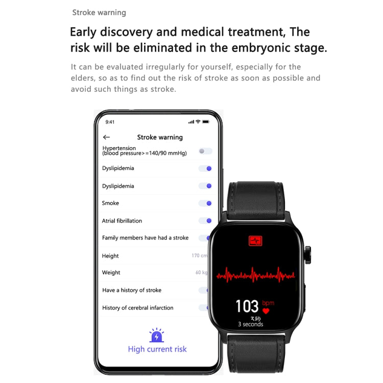 GT22 1,85 pouces écran TFT bande de silicone montre intelligente de santé, prise en charge des appels Bluetooth / plateau oxygène sanguin / température corporelle / arythmie / TI surveillance de la fréquence cardiaque, Silicone Band (Black)            ...