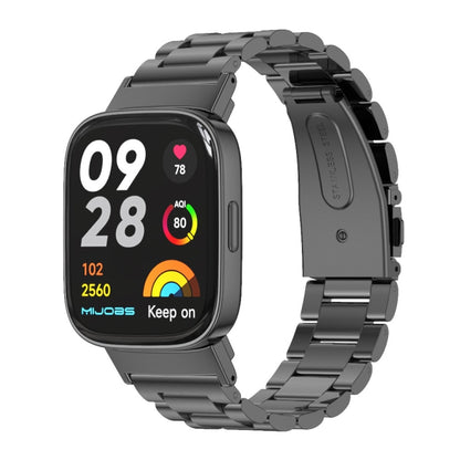 Bracelet de montre en acier inoxydable à trois perles Mijobs, For Redmi Watch 3