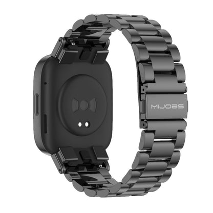 Bracelet de montre en acier inoxydable à trois perles Mijobs, For Redmi Watch 3