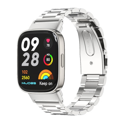 Bracelet de montre en acier inoxydable à trois perles Mijobs, For Redmi Watch 3