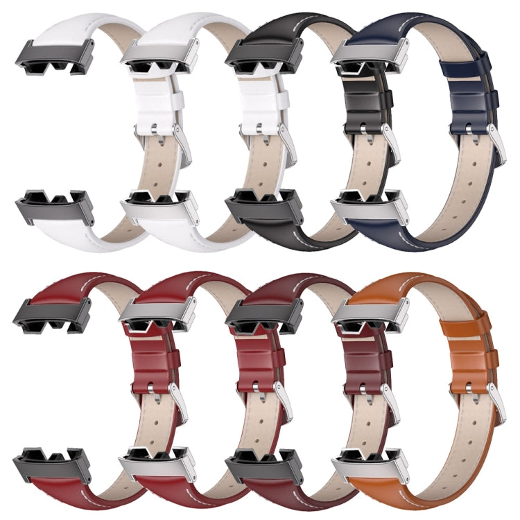 Bracelet de montre mince en cuir véritable Mijobs, For Redmi Watch 3