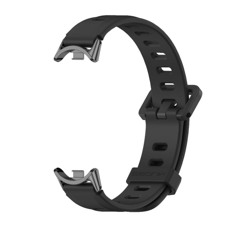 Bracelet de montre en silicone respirant à trou plat Mijobs, For Xiaomi Smart Band 10 / 9 / 8