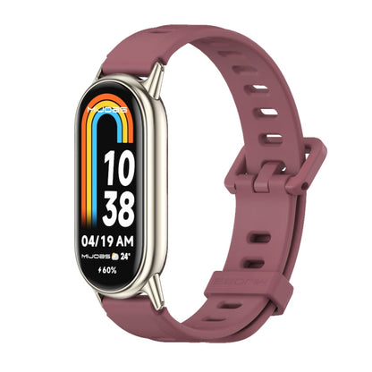 Bracelet de montre en silicone respirant à trou plat Mijobs, For Xiaomi Smart Band 10 / 9 / 8