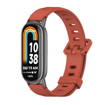 Bracelet de montre en silicone respirant à trou plat Mijobs, For Xiaomi Smart Band 10 / 9 / 8