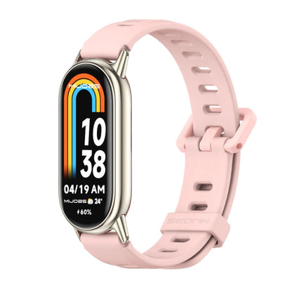 Bracelet de montre en silicone respirant à trou plat Mijobs, For Xiaomi Smart Band 10 / 9 / 8