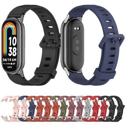 Bracelet de montre en silicone respirant à trou plat Mijobs, For Xiaomi Smart Band 10 / 9 / 8