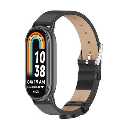Bracelet de montre en cuir PU microfibre Mijobs, For Xiaomi Smart Band 10 / 9 / 8