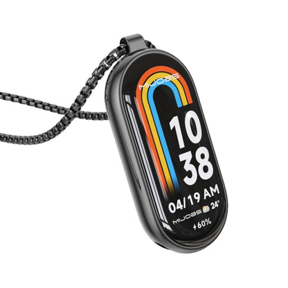 Collier de montre en acier inoxydable avec pendentif en métal Mijobs, For Xiaomi Smart Band 10 / 9 / 8