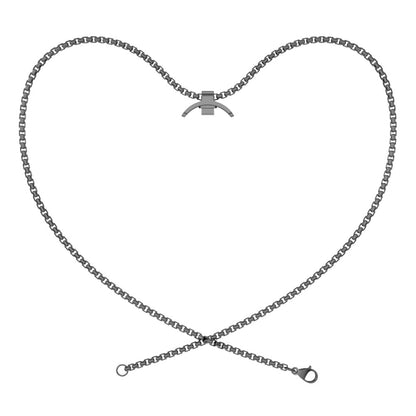 Collier de montre en acier inoxydable avec pendentif en métal Mijobs, For Xiaomi Smart Band 10 / 9 / 8