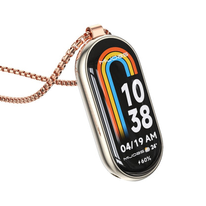 Collier de montre en acier inoxydable avec pendentif en métal Mijobs, For Xiaomi Smart Band 10 / 9 / 8