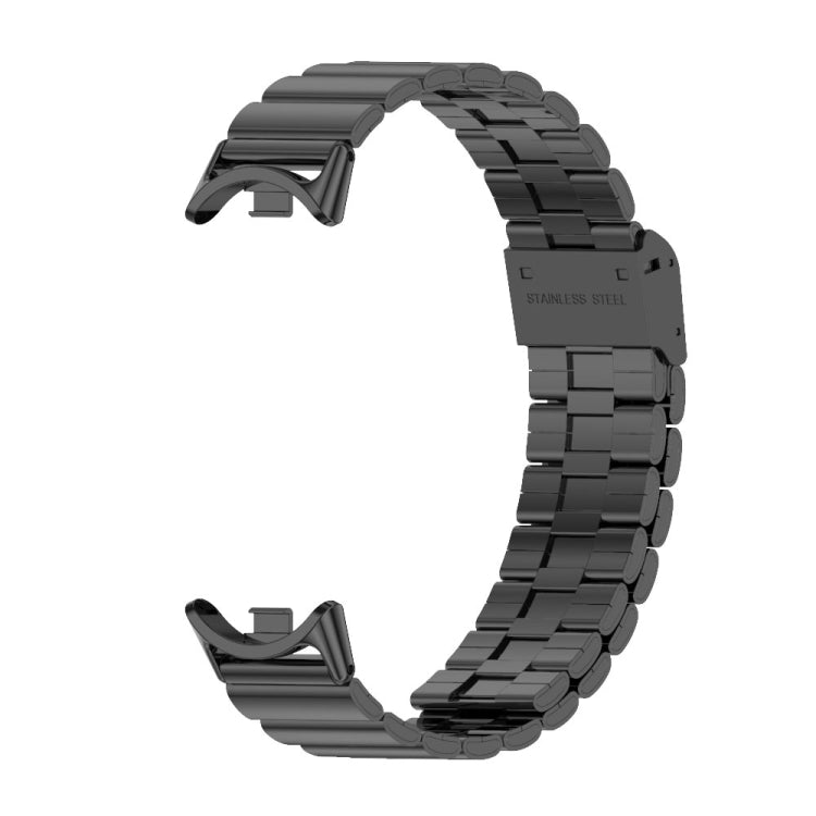 Bracelet de montre en acier inoxydable avec boucle en bambou Mijobs, For Xiaomi Smart Band 10 / 9 / 8