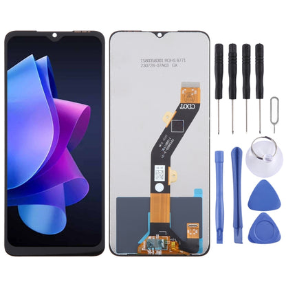 Écran LCD OEM pour avec assemblage complet de numériseur, For Tecno Spark Go 2023, For Tecno Pop 7 Pro / Itel P40 BF7