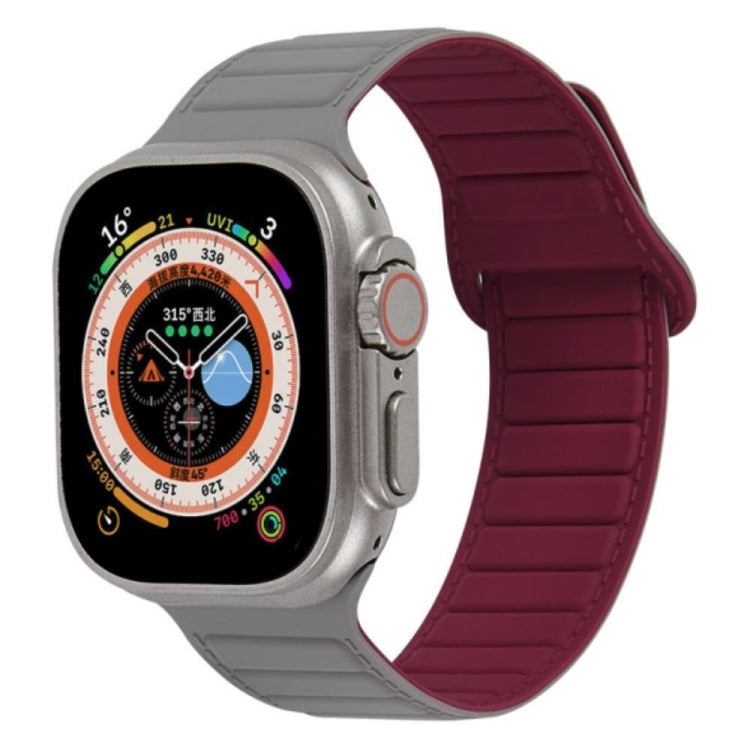Bracelet de montre en silicone magnétique à boucle, For Apple Watch 7 41mm, For Apple Watch 7 45mm, For Apple Watch SE 40mm, For Apple Watch SE 44mm