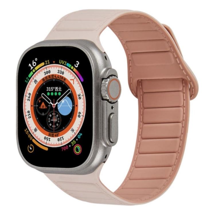 Bracelet de montre en silicone magnétique à boucle, For Apple Watch Series 10 46mm, For Apple Watch Series 10 42mm, For Apple Watch SE 2023 44mm, For Apple Watch SE 2023 40mm
