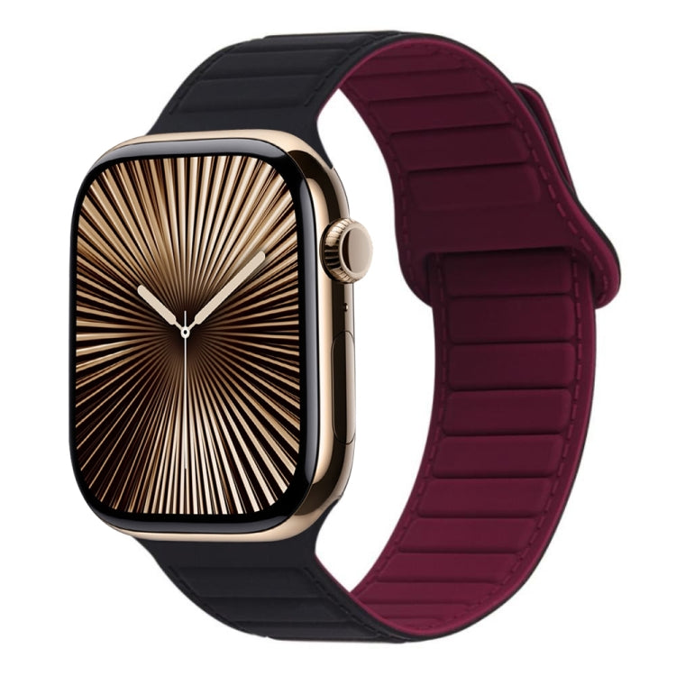 Bracelet de montre en silicone magnétique à boucle, For Apple Watch Series 10 46mm, For Apple Watch Series 10 42mm, For Apple Watch SE 2023 44mm, For Apple Watch SE 2023 40mm