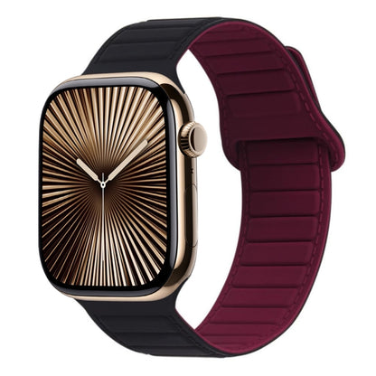 Bracelet de montre en silicone magnétique à boucle, For Apple Watch Series 10 46mm, For Apple Watch Series 10 42mm, For Apple Watch SE 2023 44mm, For Apple Watch SE 2023 40mm