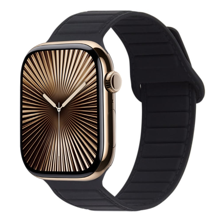 Bracelet de montre en silicone magnétique à boucle, For Apple Watch Series 10 46mm, For Apple Watch Series 10 42mm, For Apple Watch SE 2023 44mm, For Apple Watch SE 2023 40mm