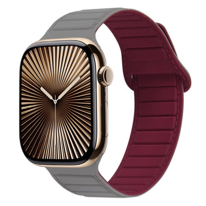 Bracelet de montre en silicone magnétique à boucle, For Apple Watch Series 10 46mm, For Apple Watch Series 10 42mm, For Apple Watch SE 2023 44mm, For Apple Watch SE 2023 40mm