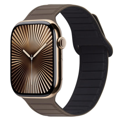 Bracelet de montre en silicone magnétique à boucle, For Apple Watch Series 10 46mm, For Apple Watch Series 10 42mm, For Apple Watch SE 2023 44mm, For Apple Watch SE 2023 40mm