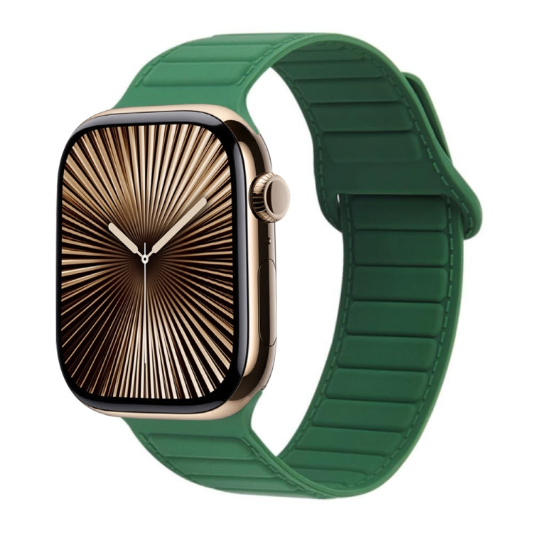 Bracelet de montre en silicone magnétique à boucle, For Apple Watch Series 10 46mm, For Apple Watch Series 10 42mm, For Apple Watch SE 2023 44mm, For Apple Watch SE 2023 40mm