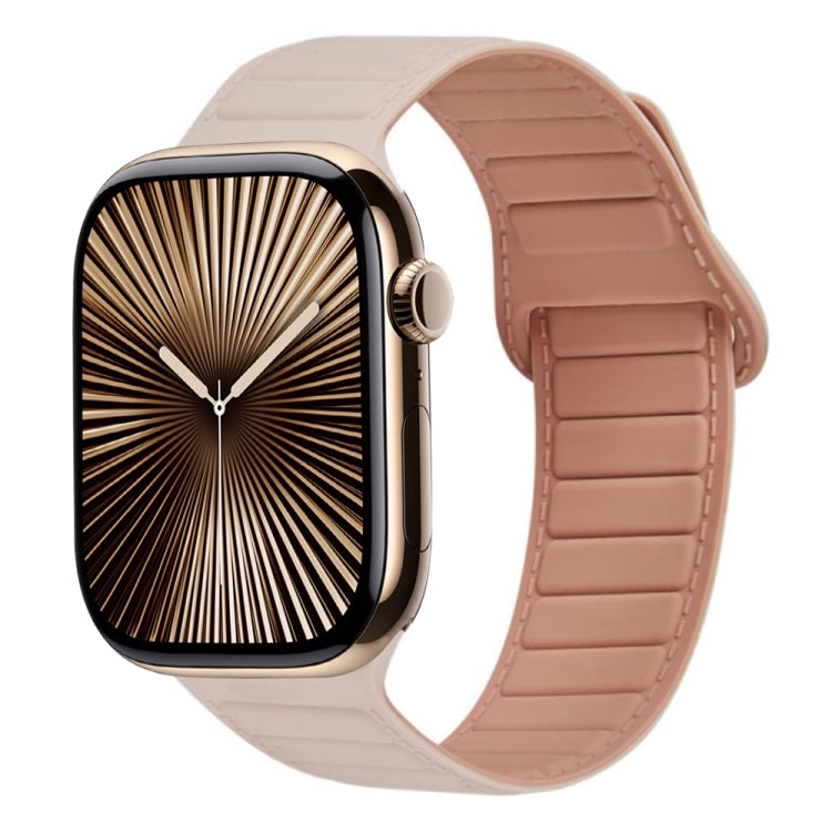 Bracelet de montre en silicone magnétique à boucle, For Apple Watch Series 10 46mm, For Apple Watch Series 10 42mm, For Apple Watch SE 2023 44mm, For Apple Watch SE 2023 40mm