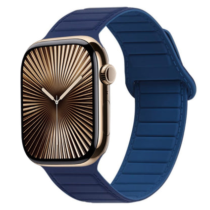 Bracelet de montre en silicone magnétique à boucle, For Apple Watch Series 10 46mm, For Apple Watch Series 10 42mm, For Apple Watch SE 2023 44mm, For Apple Watch SE 2023 40mm