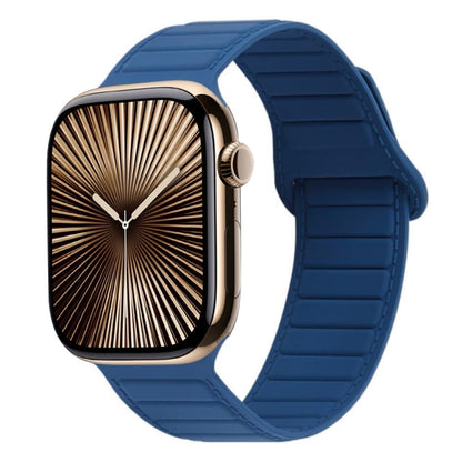 Bracelet de montre en silicone magnétique à boucle, For Apple Watch Series 10 46mm, For Apple Watch Series 10 42mm, For Apple Watch SE 2023 44mm, For Apple Watch SE 2023 40mm