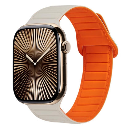 Bracelet de montre en silicone magnétique à boucle, For Apple Watch Series 10 46mm, For Apple Watch Series 10 42mm, For Apple Watch SE 2023 44mm, For Apple Watch SE 2023 40mm