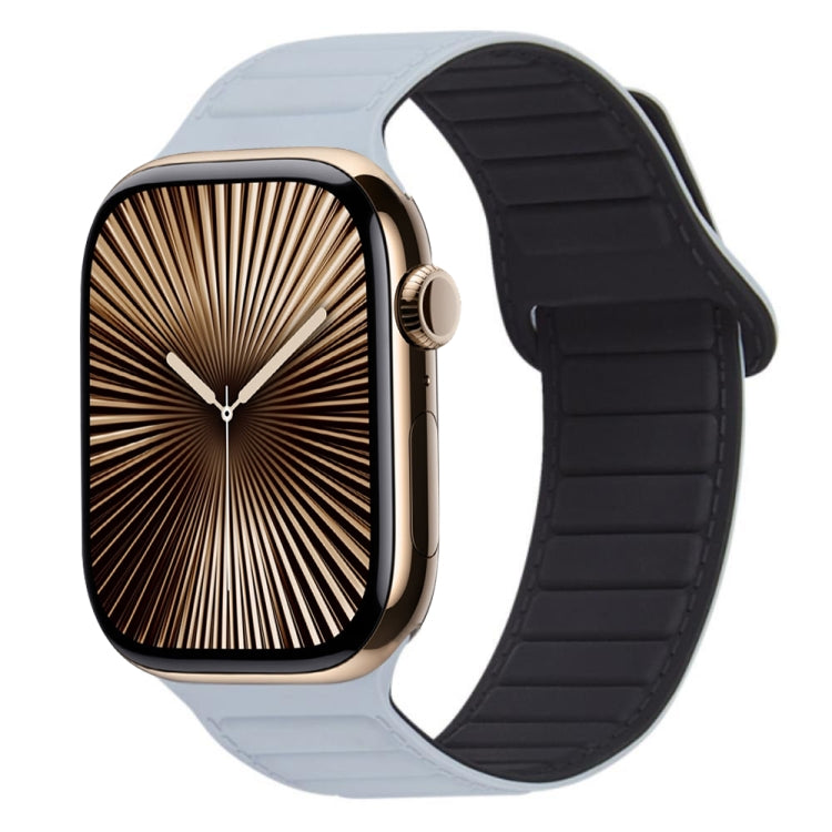 Bracelet de montre en silicone magnétique à boucle, For Apple Watch Series 10 46mm, For Apple Watch Series 10 42mm, For Apple Watch SE 2023 44mm, For Apple Watch SE 2023 40mm