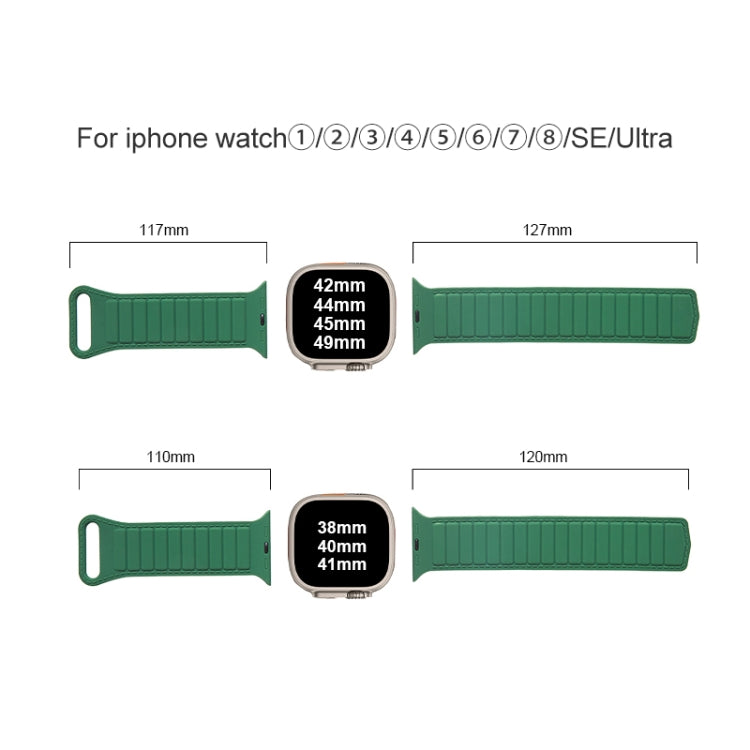 Bracelet de montre en silicone magnétique à boucle, For Apple Watch 2 42mm, For Apple Watch 2 38mm, For Apple Watch 42mm, For Apple Watch 38mm