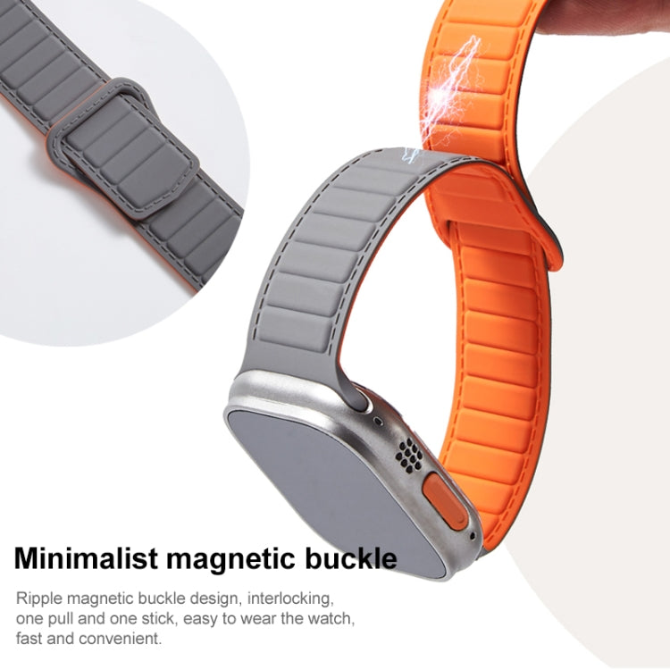 Bracelet de montre en silicone magnétique à boucle, For Apple Watch 4 44mm, For Apple Watch 4 40mm, For Apple Watch 3 38mm, For Apple Watch 3 42mm