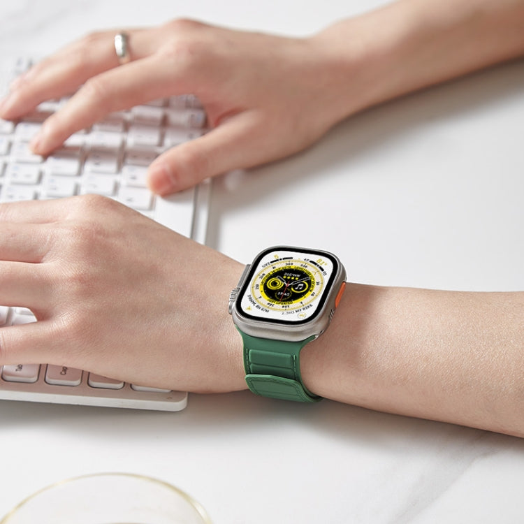 Bracelet de montre en silicone magnétique à boucle, For Apple Watch 4 44mm, For Apple Watch 4 40mm, For Apple Watch 3 38mm, For Apple Watch 3 42mm