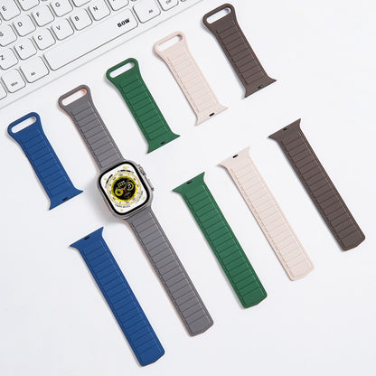 Bracelet de montre en silicone magnétique à boucle, For Apple Watch 4 44mm, For Apple Watch 4 40mm, For Apple Watch 3 38mm, For Apple Watch 3 42mm