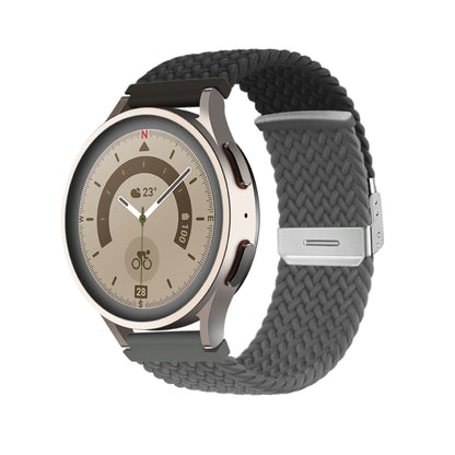 Bracelet de montre en nylon tressé à boucle, 20mm, 22mm