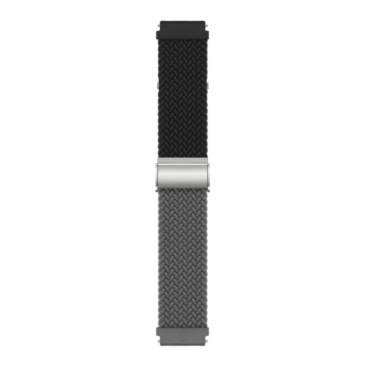 Bracelet de montre en nylon tressé à boucle, 20mm, 22mm
