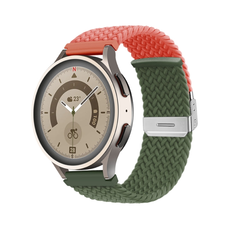 Bracelet de montre en nylon tressé à boucle, 20mm, 22mm