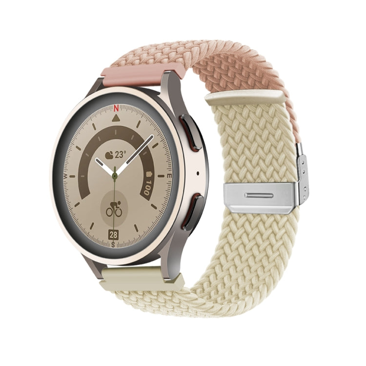 Bracelet de montre en nylon tressé à boucle, 20mm, 22mm