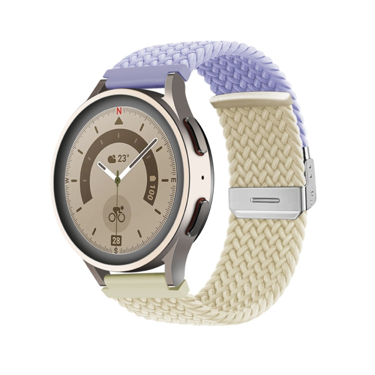 Bracelet de montre en nylon tressé à boucle, 20mm, 22mm