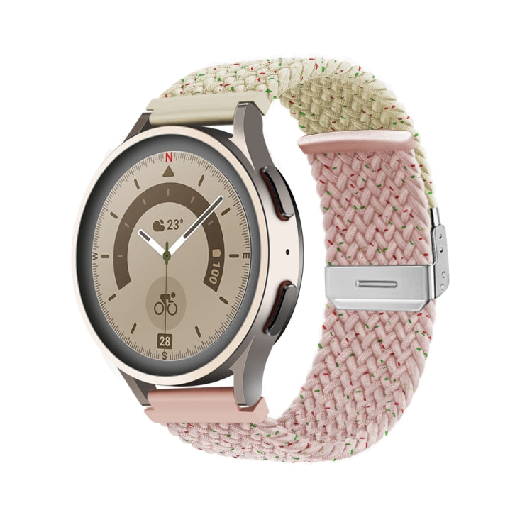 Bracelet de montre en nylon tressé à boucle, 20mm, 22mm